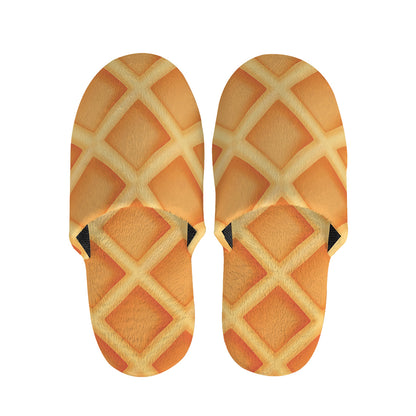 Waffle Print Slippers