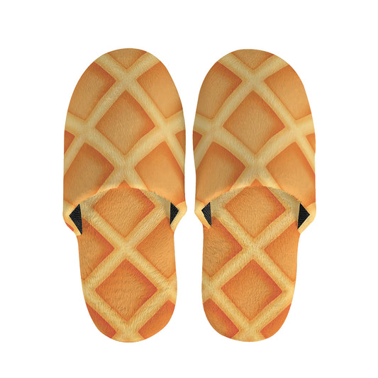 Waffle Print Slippers