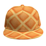 Waffle Print Snapback Cap