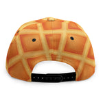 Waffle Print Snapback Cap