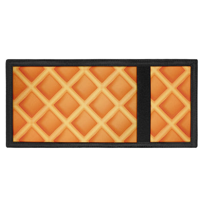 Waffle Print Trifold Wallet