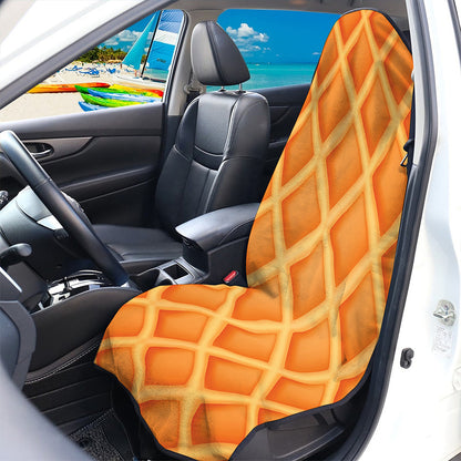 Waffle Print Waterproof Car Seat Cover