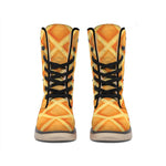 Waffle Print Winter Boots