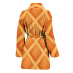 Waffle Print Women's Bathrobe