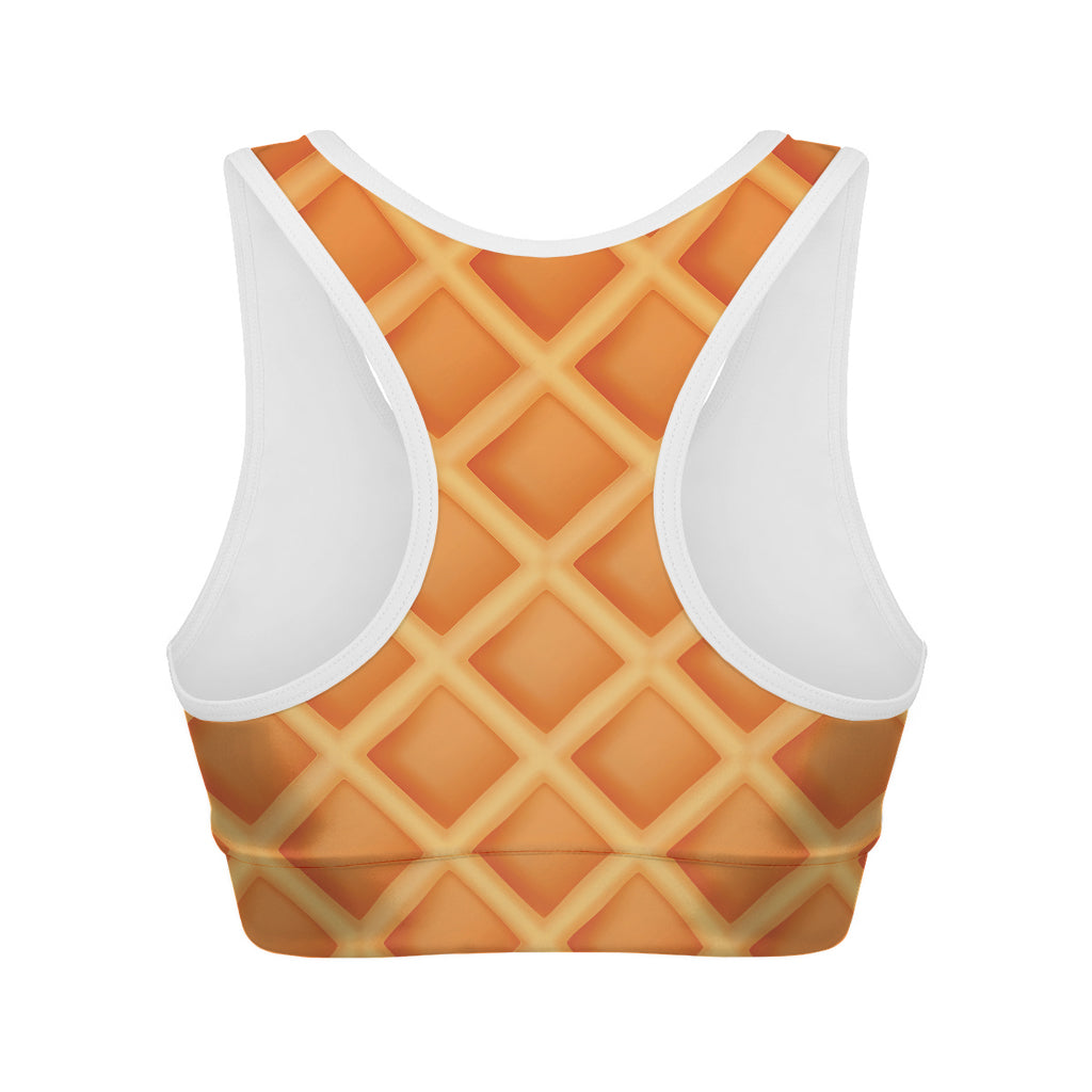 Waffle Print Women's Sports Bra