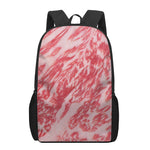 Wagyu Beef Meat Print 17 Inch Backpack
