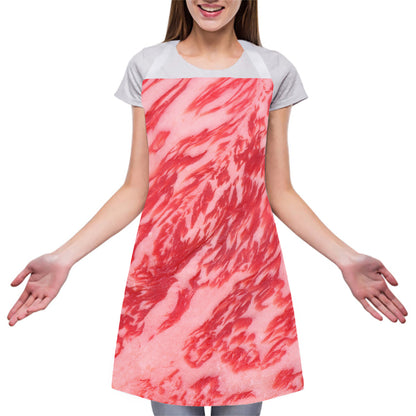 Wagyu Beef Meat Print Adjustable Apron