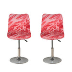 Wagyu Beef Meat Print Bar Stool Covers