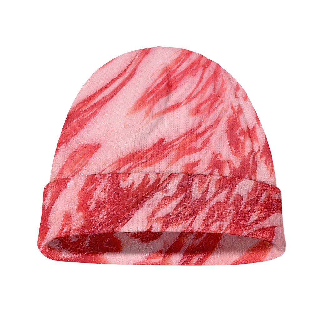 Wagyu Beef Meat Print Beanie
