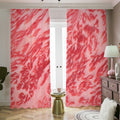 Wagyu Beef Meat Print Dimout Pencil Pleat Curtains