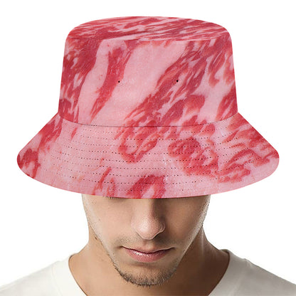 Wagyu Beef Meat Print Bucket Hat