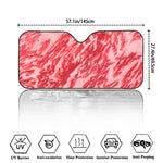 Wagyu Beef Meat Print Car Windshield Sun Shade
