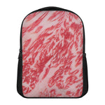 Wagyu Beef Meat Print Casual Backpack