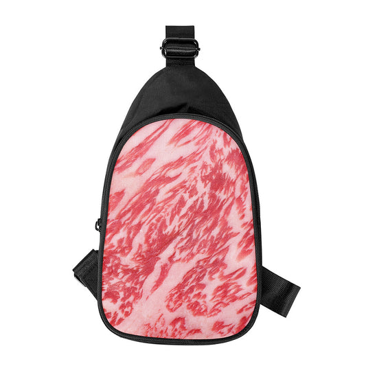 Wagyu Beef Meat Print Chest Bag