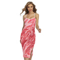 Wagyu Beef Meat Print Cross Back Cami Dress