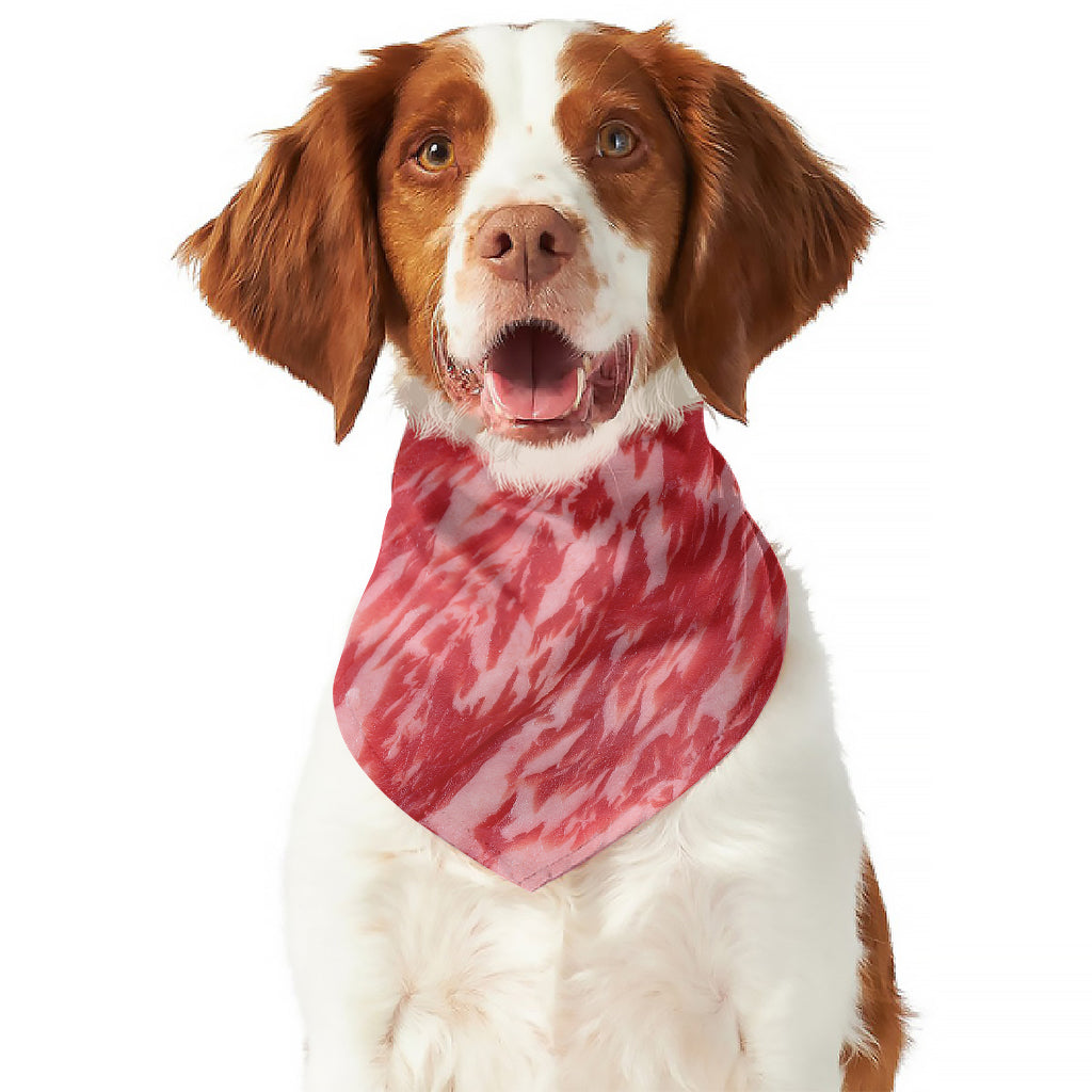 Wagyu Beef Meat Print Dog Bandana