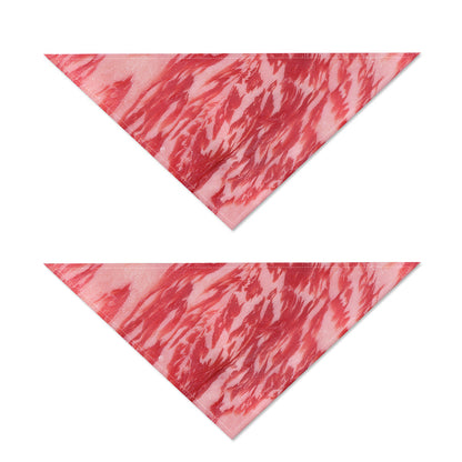 Wagyu Beef Meat Print Dog Bandana