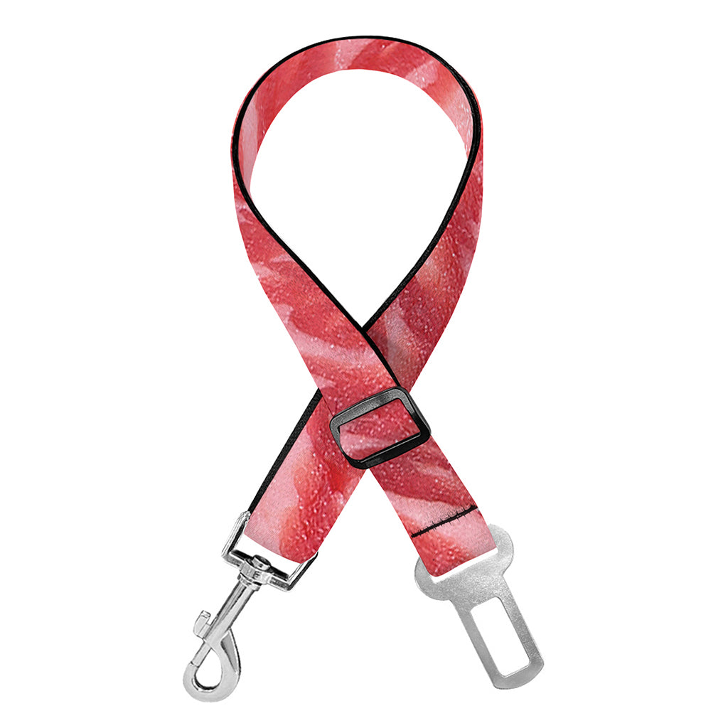 Wagyu Beef Meat Print Dog Seat Belt