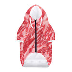 Wagyu Beef Meat Print Dog Zip Up Hoodie