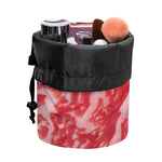 Wagyu Beef Meat Print Drawstring Makeup Bag