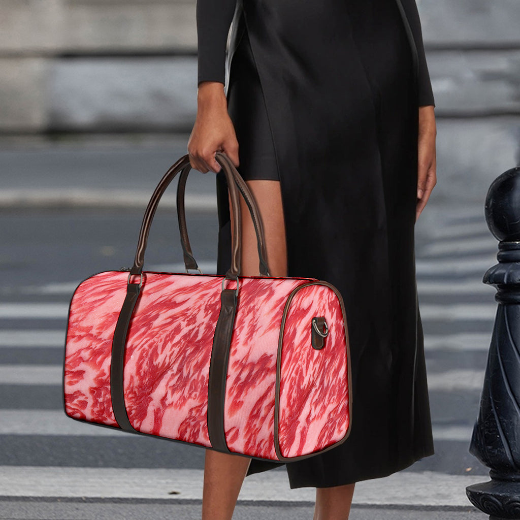Wagyu Beef Meat Print Duffle Bag