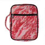 Wagyu Beef Meat Print Front Pocket Bible Bag