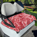 Wagyu Beef Meat Print Golf Cart Seat Cover