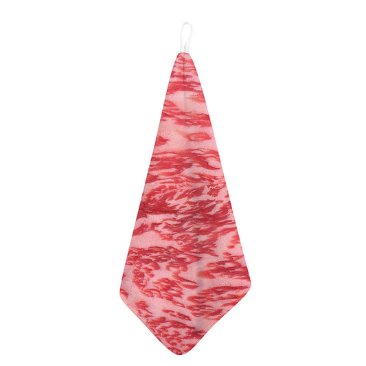 Wagyu Beef Meat Print Hand Towel