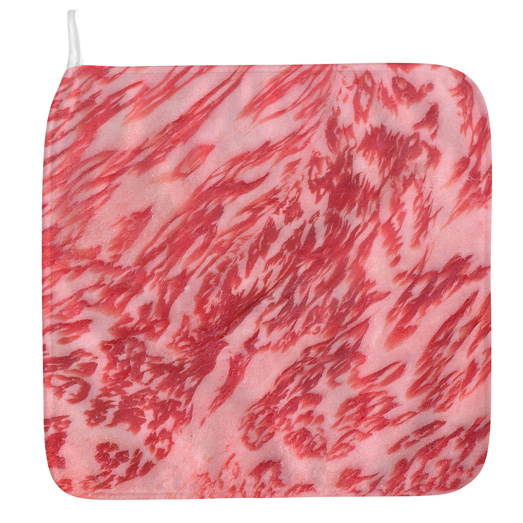 Wagyu Beef Meat Print Hand Towel