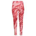 Wagyu Beef Meat Print High-Waisted Pocket Leggings