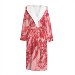 Wagyu Beef Meat Print Hooded Bathrobe