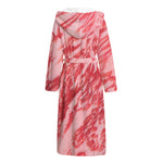 Wagyu Beef Meat Print Hooded Bathrobe
