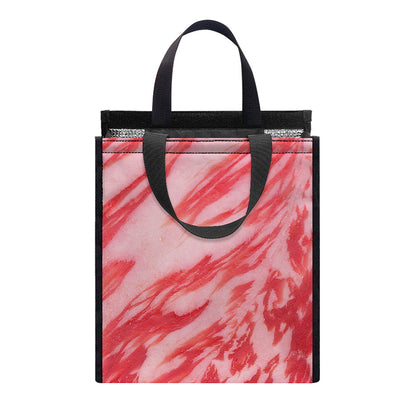 Wagyu Beef Meat Print Insulated Lunch Tote