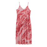 Wagyu Beef Meat Print Jersey Midi Cami Dress