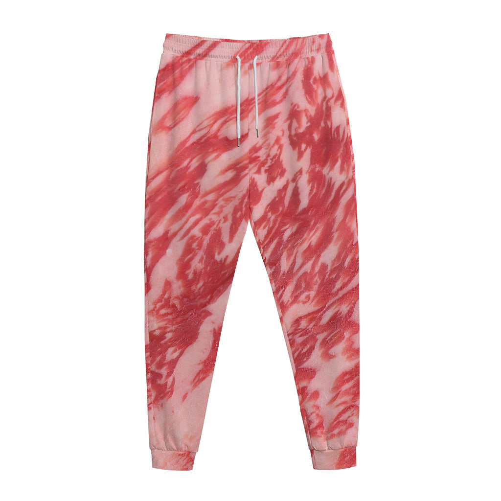 Wagyu Beef Meat Print Jogger Pants