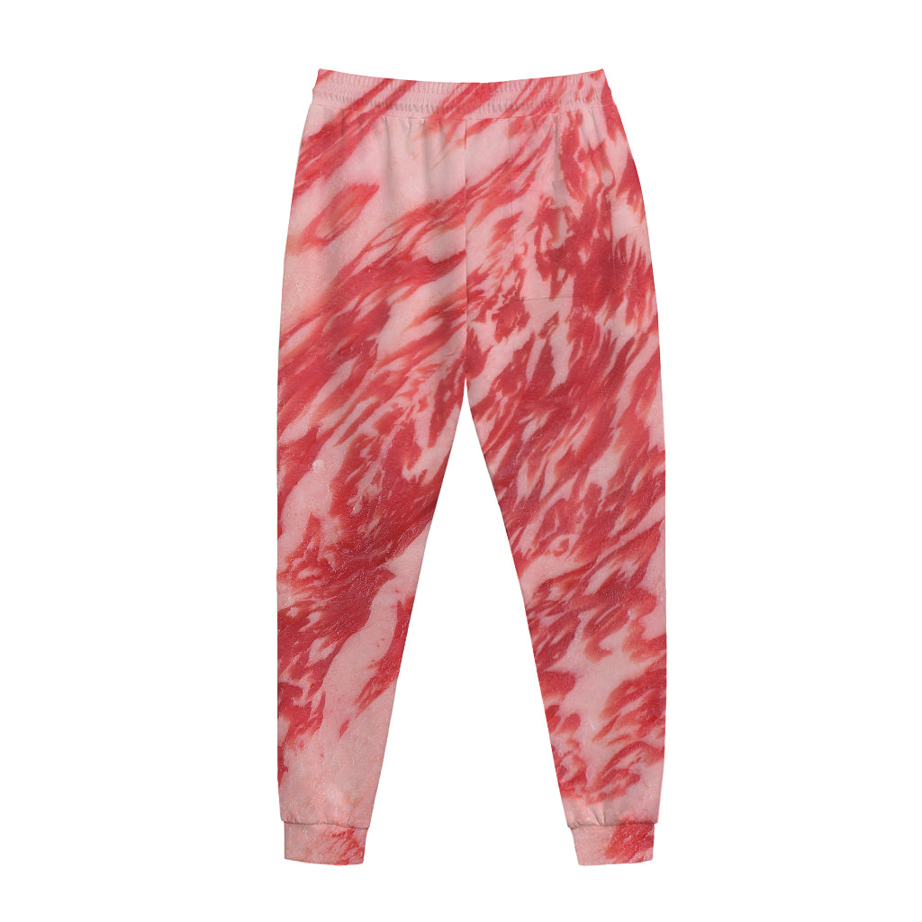 Wagyu Beef Meat Print Jogger Pants