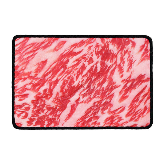 Wagyu Beef Meat Print Kitchen Mat