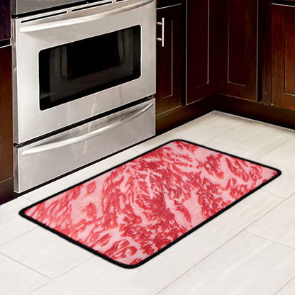 Wagyu Beef Meat Print Kitchen Mat