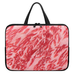 Wagyu Beef Meat Print Laptop Sleeve With Handle