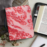 Wagyu Beef Meat Print Leather Bible Cover