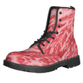 Wagyu Beef Meat Print Lace-Up Boots
