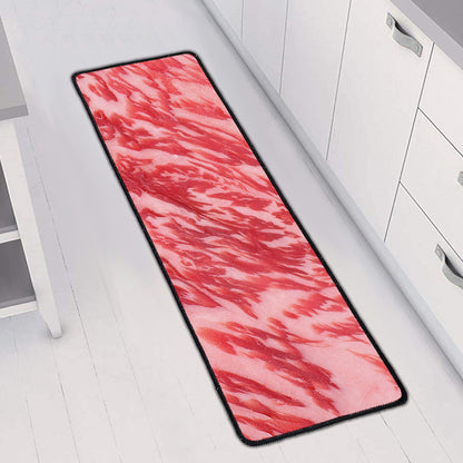 Wagyu Beef Meat Print Long Kitchen Mat