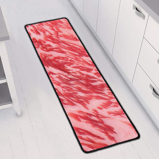Wagyu Beef Meat Print Long Kitchen Mat