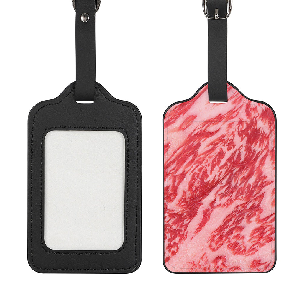Wagyu Beef Meat Print Luggage Tag