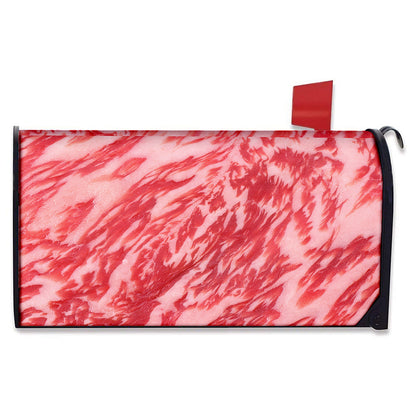 Wagyu Beef Meat Print Mailbox Cover