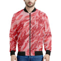 Wagyu Beef Meat Print Men's Bomber Jacket