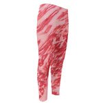 Wagyu Beef Meat Print Men's Compression Pants
