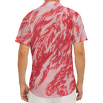 Wagyu Beef Meat Print Men's Deep V-Neck Shirt
