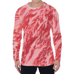 Wagyu Beef Meat Print Men's Long Sleeve T-Shirt