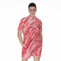Wagyu Beef Meat Print Men's Romper